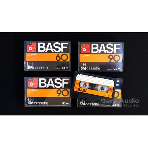 BASF LH SM 60 90 Type-I Audio Cassette Tapes 4 Pieces Package