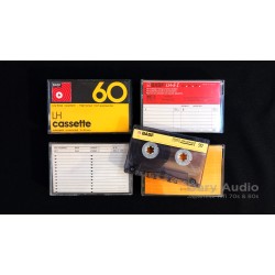 BASF LH Extra Ferro Audio Cassette Tapes 4 Pieces Package