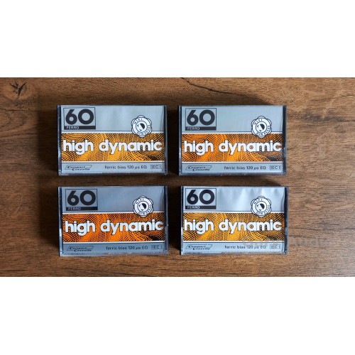 High Dynamic Ferro 60 Audio Cassette Tapes 4 Pieces Pack