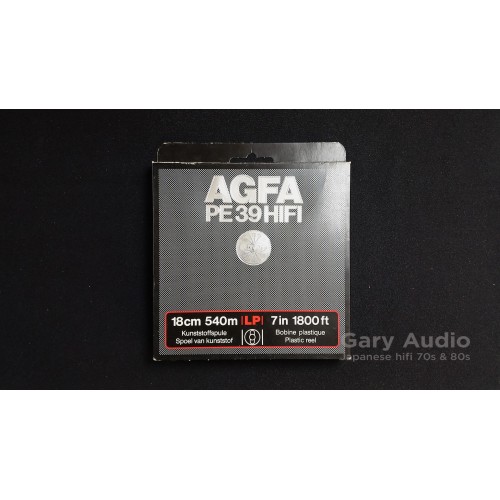Agfa PE39 HiFi 18 cm 540 m Double-Play Recording Tape on Plastic Reel Unopened Box