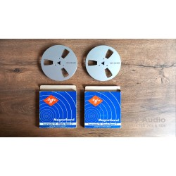 Agfa-Gevaert Magnetband Leerspule 18 cm Alu Reels in Pairs